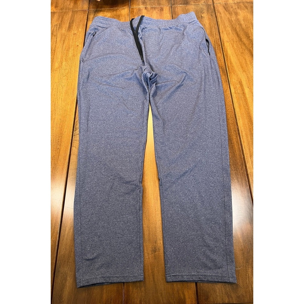 Public Rec Men's Weekend Pants Heather Blue Size 42 x 30 Nylon Blend Stretch